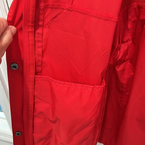 COLUMBIA WINDBREAKER RED SIZE L - Picture 11 of 12